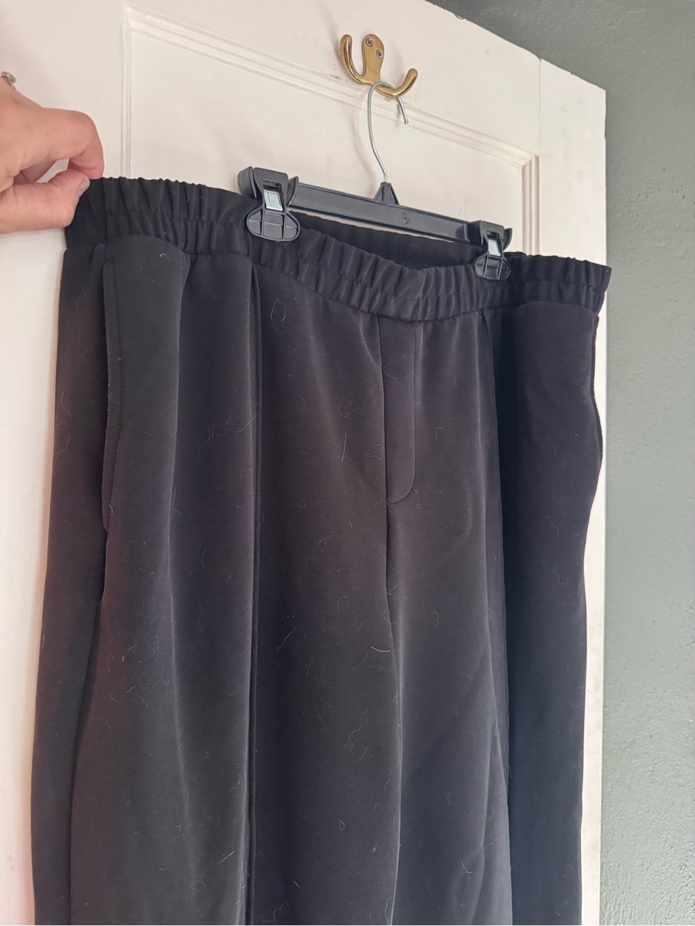 A New Day Women’s Black Straight Leg High-Rise Pull On Pants Size XL - Picture 3 of 6